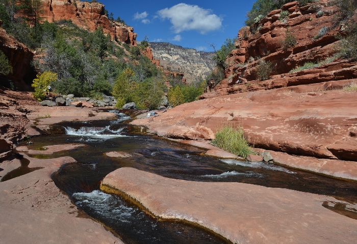 water of Oak Creek at Slide Rock SP